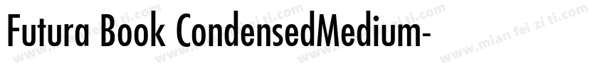 Futura Book CondensedMedium字体转换